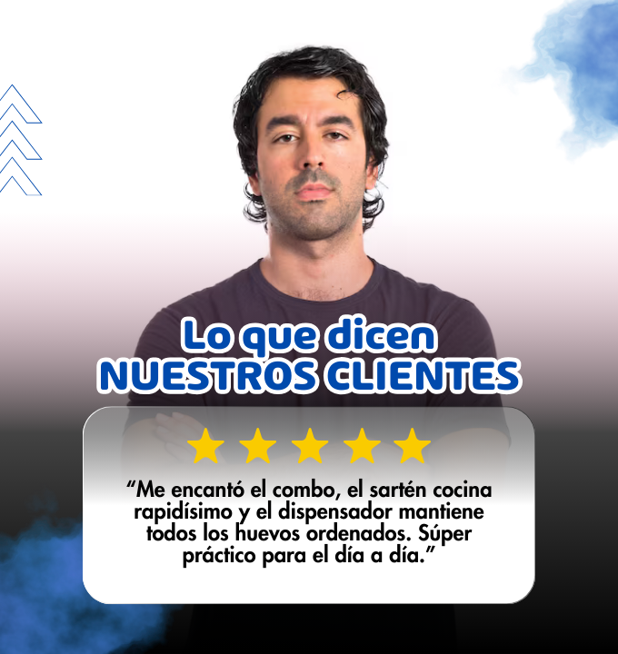 COMBO DESAYUNO PERFECTO – Sartén eléctrica multifuncional + Dispensador de huevos