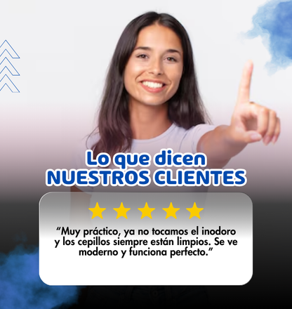 Combo Baño Inteligente TouchFree – Descarga Automática + Dispensador Dental UV