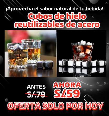 Cubitos de hielo reutilizable